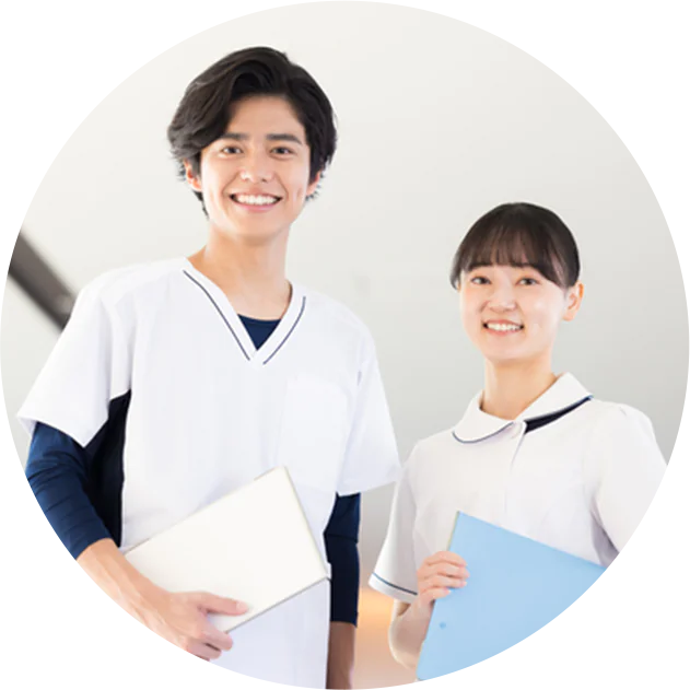 資格を持ったスタッフが対応